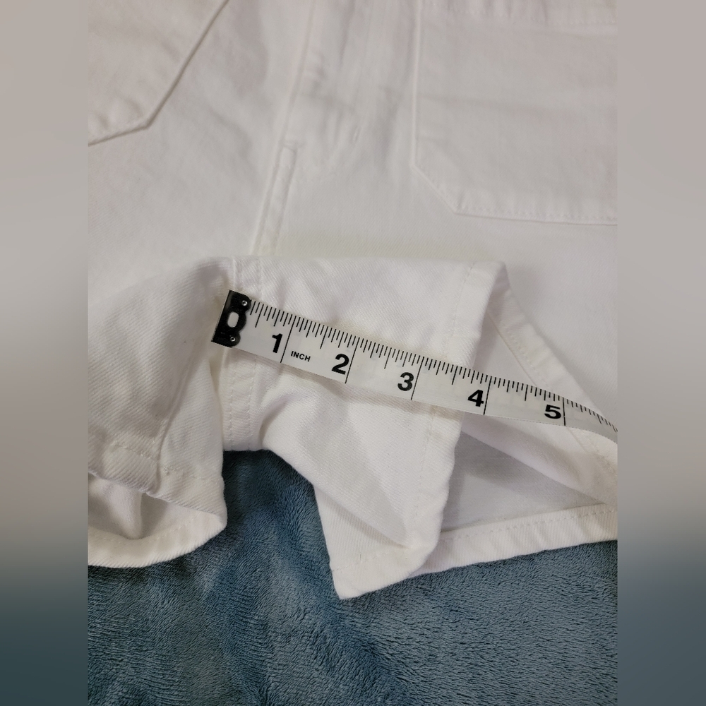 Altar'd State High Waist Sailor Tile White Shorts Size 27 - Picture 8 of 12